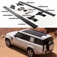 US Stock for Defender 130 2023 Deployable Electric Running Board Nerf Side Bar