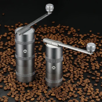 Manual Stainless Steel Grinding Core Coffee Bean Grinder Hand Coffee Grinder Folding Handle Outdoor Camping Coffee Grinder