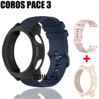 2in1 For COROS PACE 3 Case TPU Soft Protective shell Cover Smart Watch coros pace3 Strap Silicone Soft Band women men belt