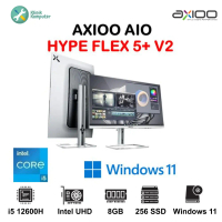 AXIOO AIO PC ALL IN ONE HYPE FLEX 5+ V2 Core i5 12600H 8GB-16GB 256GB-512GB SSD 23.8\ WINDOWS 11"