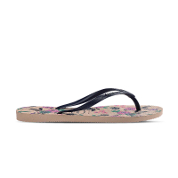 【havaianas 哈瓦仕】Slim Romance 女鞋 粉藍色 哈瓦仕 夾腳拖 花卉 巴西 拖鞋 4136977-0076W