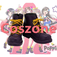 BanG Dream! Poppin Party Cosplay Shoes Boots Halloween Cosplay Costume Accessories