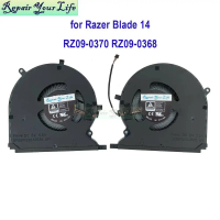 Laptop CPU Fan พัดลม CPU GPU สำหรับ Razer Blade 14 2021 2022 Ryzen 9 6900Hx Rz09-0370 Rz09-0427 Pro 