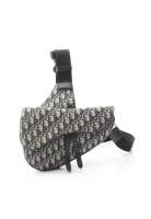 Christian Dior Pre-Loved Christian Dior SADDLE saddle oblique jacquard body bag canvas leather beige