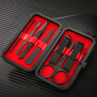 Manicure Set, Stainless Steel Nail Clippers, Black, Practical Nail Cutters, Complete Nail Care Tools