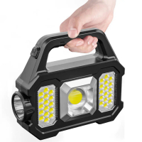 SENTER LED GAGANG MULTIFUNGSI SUPER TERANG BISA JADI POWERBANK Baterai Lampu Usb  Plastik  Solar