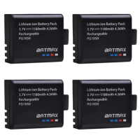 4pc 1180mAh For SJCAM PG1050 Li-ion Battery for SJCAM SJ4000 SJ5000 SJ6000 SJ8000 EKEN 4K H8 H9 GIT-LB101 GIT