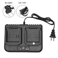 Pengecas bateri dua tempat duduk 2.0A, alat ganti untuk mesin gerinda elektrik BL1830 BL1420 BL1415 