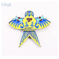 CSxjd 2017 Chinese style Lovely enamel brooch colorful eagle kites corsage coat dress collocation temperament brooch