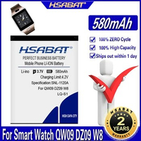 HSABAT 580mAh LQ-S1 Battery For Smart Watch QW09 DZ09 AB-S1 W8 T8 A1 V8 X6 HLX-S1 KSW-S6 RYX-NX9 KSW-S6 RYX-NX9