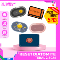RATU - PAKET 5 PCS KESET KAKI DIATOMITE MOTIF MINIMALIS KESET KAMAR MANDI SERAP AIR, ANTI BAKTERI, A