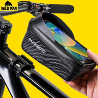 NEWBOLER Bicycle Bag Waterproof Touch Screen Cycling Bag Top Front Tube Frame MTB Road Bike Bag 6.9 Phone Case Bike Accessories
