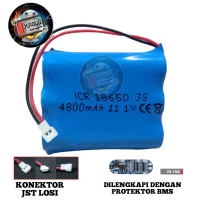 Baterai RC/ Baterain Speaker Bluetooth / Baterai Mainan RC Lainnya 3x 18650-3S 4800mAh 11.1V Protekt