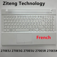 NEW French Notebook Palmrest keyboard for Samsung 270E5G 270E5E 270E5J 270E5U 270E5R 270E5K Laptop keyboard C cover