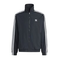 【adidas 愛迪達】Woven FBIRD TT 男 立領 外套 運動 休閒 經典 復古 三葉草 寬鬆 黑(IT2491)