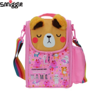 Australia Smiggle Original Children's Lunch Bag Girl Crossbody Bags Pink Bear Lunch Box Fruit Lunch Box With Name Card Food Bags