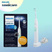 Philips Sonicare Series 4100 Sonic electric toothbrush for adult replacement head HX6815 White, Pink