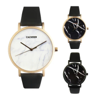 【CADISEN卡迪森】C-2018 簡約時尚大理石紋路皮帶手錶