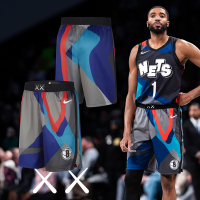 Nike X KAWS 聯名球褲 布魯克林 籃網 Brooklyn Nets 2324 NBA 短褲 DX8694-010