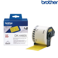 Brother兄弟 DK-44605 連續標籤帶 黃底黑字 30.48M (寬度62mm) 標籤貼紙 色帶