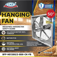 Kipas Blower Fan 50 Inch 3 Phase 380V Gantung / Hanging Box Fan Kipas Exhaust Blower Kandang Gudang 