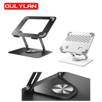 Laptop Stand 360° Rotation Laptop Stand Rotating Aluminum Alloy Computer Laptop Cooling Holder Stand Anti Slip For Office