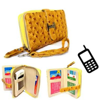 Grosir Dompet Kulit Lite H Pocket Mini Buckle Pocket Koin Vegan Leather KUNING