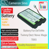 CameronSino Battery for DeTeWe Twinny Dect Nova Magic fits DeTeWe T093 Cordless phone Battery,Landline battery 700mAh 3.60V