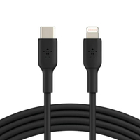 สายชาร์จ Lightning มี MFi รองรับชาร์จเร็ว 0-50% ใน 30 นาที* ใช้ได้กับ iPhone 14/13/12 สีดำ 1 เมตร