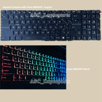 New Spanish Teclado Keyboard For MSI MS-17B4 MS-17B3 MS-16J2 MS-16J1 MS-1773 MS-1775 MS-1776 MS-17B1 Color BACKLIT Crystal Black