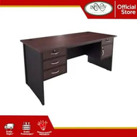 Meja Tulis Kantor Manager 1 Biro NST 1080 Mahogany