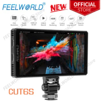 FEELWORLD CUT6S 6-inch Touch Screen Monitor Recorder FHD IPS 4K HDMI 3G-SDI 3D LUT HDR with Waveform for Gimbal Rig Youtube