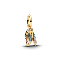 จี้ชาร์ม Gold Cicada Dangle Charm สีทอง