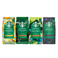 【STARBUCKS 星巴克】MOMO限定_精選咖啡豆4包組(口味任選)
