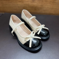 ￼Giày lorita phối nơ đế mềm siêu êm mẫu mới 2024 (đế 5cm) Nữ Shoes Women