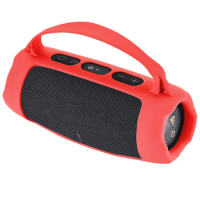 Silicone Cover Case Waterproof Protective Skin Case Shockproof Anti Drop with Shoulder Strap for JBL Charge 5 Wi-Fi Speaker
