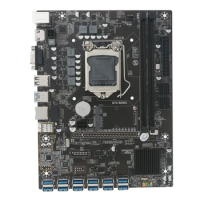 B250C BTC Miner Motherboard LGA 1151 CPU PCI-E X1 Graphics Card Slot for Eth Btc