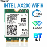 intel ax200 wifi 6 m. 2 2.4g / 5g bluetooth 5.0 802 desktop kit. Ax200ngw wireless card adapter antenna 11ax / ac 3000mbps dual