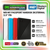 Hardisk / HDD Eksternal WD My Passport 4TB HDD / Hardisk Eksternal / External 2.5" Inch black
