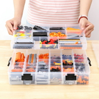 積木收納盒 樂高收納盒透明多層格裝玩具積木大小顆粒零件lego分類盒子整理箱【MJ13219】