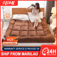 [Thicken]Mattress Topper Foldable Mattress 1.2m/1.8m*2m QUEEN KING Tatami velvet Bed Sheet Fitted ma