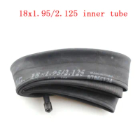 18x1.95/2.125 Pneumatic Inner Tube with A Straight Valve for Many Gas Electric Scooters E-Bike Folding Bicycle