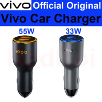 Vivo iQOO 55W Flash Charge Car Charger iQOO 8 Pro iQOO 9 Pro NEO 6 ViVO X80 Pro X70 Pro + X Fold X Note vivo 33W Car Charger