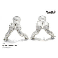 Mach5 AUDI Q7 高流量帶三元催化排氣管x2_O/GPF排溫排壓感知器(V6 EA839 3.0T)