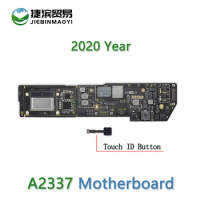 Laptop For MacBook Air 13" M1 A2337 Motherboard Ram 8GB 16GB SSD 256GB 512GB Logic Board With Touch Button 820-02016 EMC 3598