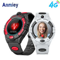Anmiey Kids Smart Watch 4G Video Call SOS GPS Tracker Smartwatch with SIM Card Waterproof Watch for Boys Girls Android IOS