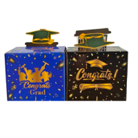 Graduation Season Gift Box Cash, Cash Gift Box, Cash Gift Black Wallet Cash Card Diy Set Surprise Graduation Party Gift Box