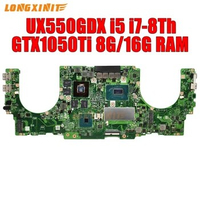 UX550GDX Laptop Motherboard For ASUS Zenbook UX550GD UX550GEX UX550GE UX550G UX550GDX I5 I7 i9 GTX1050 GTX1050Ti 8G/16G-RAM