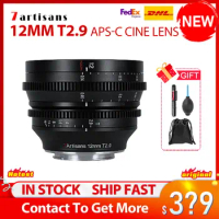 7artisans 12mm m4/3 T2.9 APS-C Cinema Lens For Sony E Micro 4/3 NIKON Z LEICA for SIGMA for CANON RF pk 7artisans 25mm f1/8