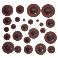 Deluxe Dark Brown Alto Saxophone Woodwind 25p Leather Pad for Yamaha Replacement